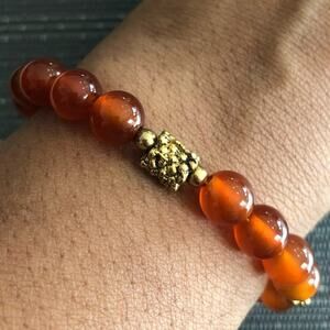Amber Beaded Bracelet